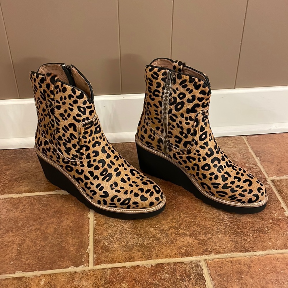 Lucchese Leopard Hair on High Wedge
